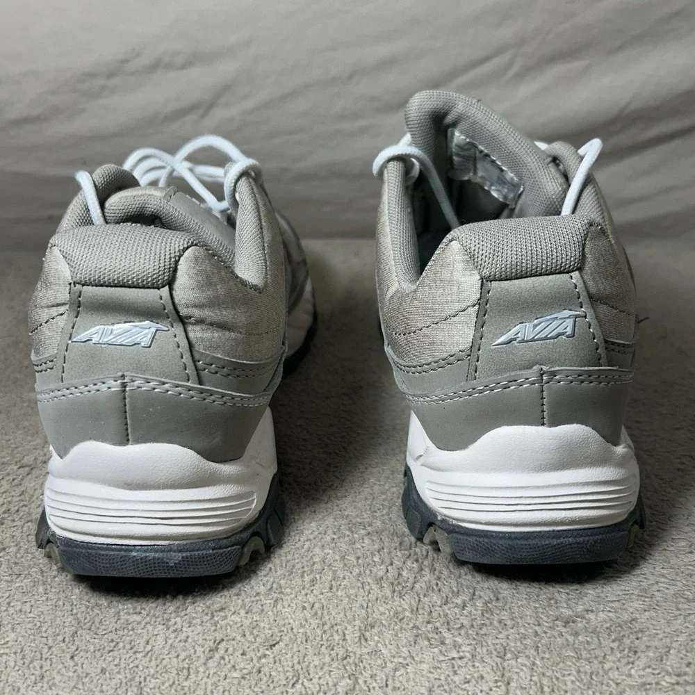 Avia Women's Size 8 W Gray Walking Trail Shoes Sneakers Athletic Lace Up‎